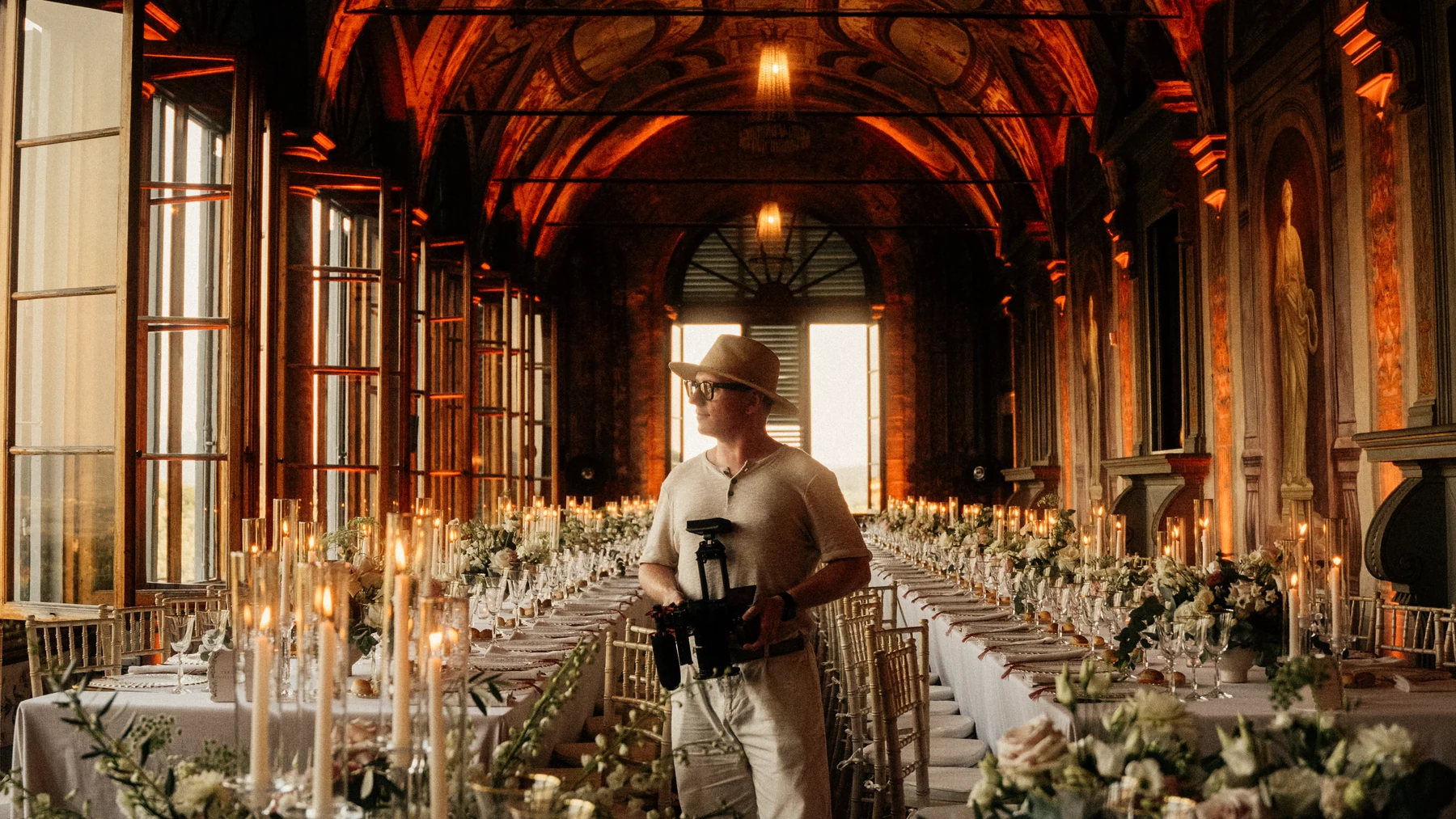 A personal photograph in an atmospheric interior